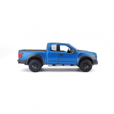 31266BUМашинка die-cast 2017 Ford F-150 Raptor, 1:24, синяя, открывающиеся двери